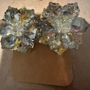 Crystal Flower Earrings